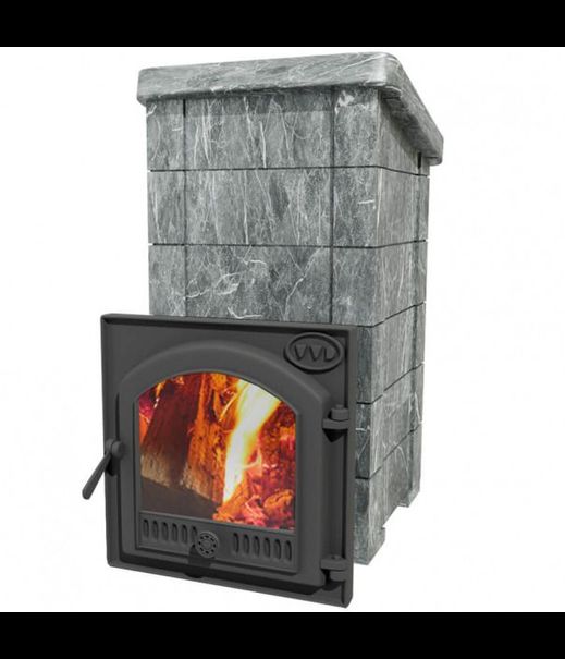 Печь для бани "Сударушка Семейная РК" с чугунной дверцей